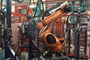 Roboter Schweißzelle
