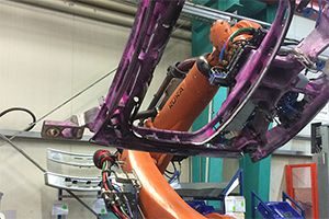 Roboter Schweißzelle